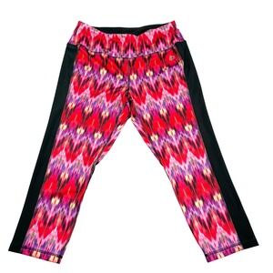 RBX Athletic Leggings Women's Size Large Colorful Patterned Polyester